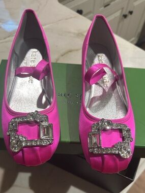 kate spade Renata Jeweled Ballet Flats. Size 10